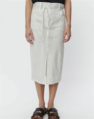 Freda Cozy  Linen Stripe Nederdel